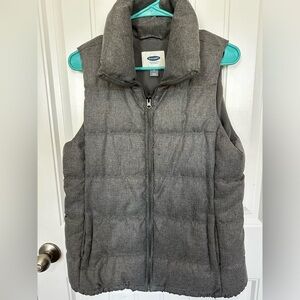 Old Navy Gray Puffer Vest